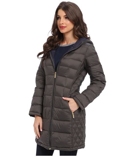 michael kors 3/4 packable down jacket